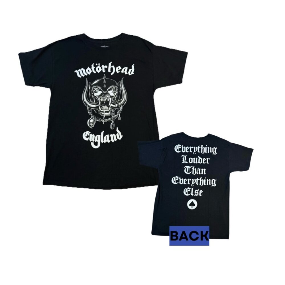 Motörhead England Tshirt‎ Louder Than Everything Else Black Size L SHIPS FAST